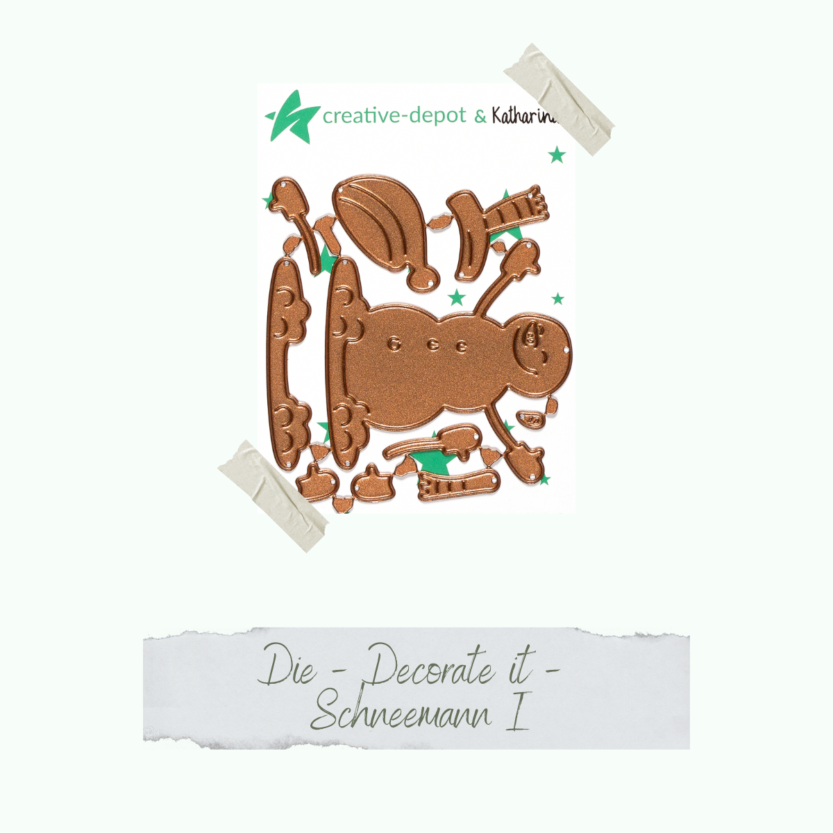 Die - Decorate it - Schneemann I