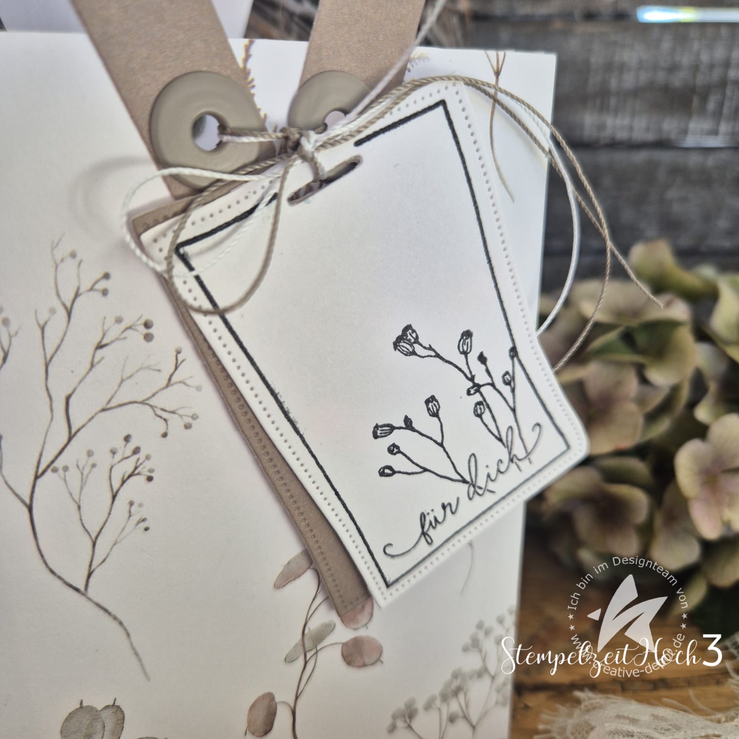 Stempelset - Doodle Tags Blumenromantik