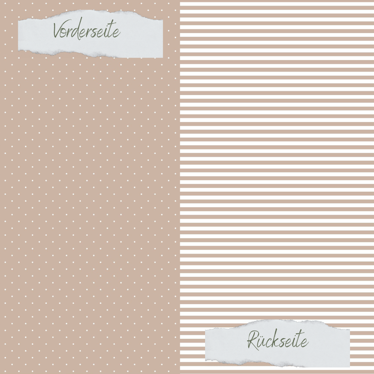 Papel de diseño - Basic - Latte - Mini Pünktchen + Schmale Streifen - Doppelseitig bedruckt Papel de diseño - Basic - Latte - Mini Pünktchen + Schmale Streifen - Doppelseitig bedruckt