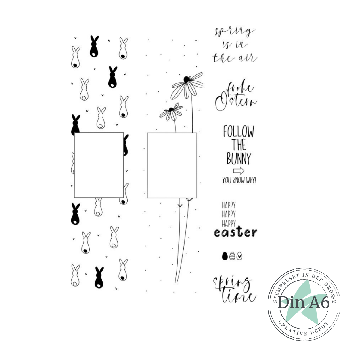 Stempelset - Banderole - Ostern