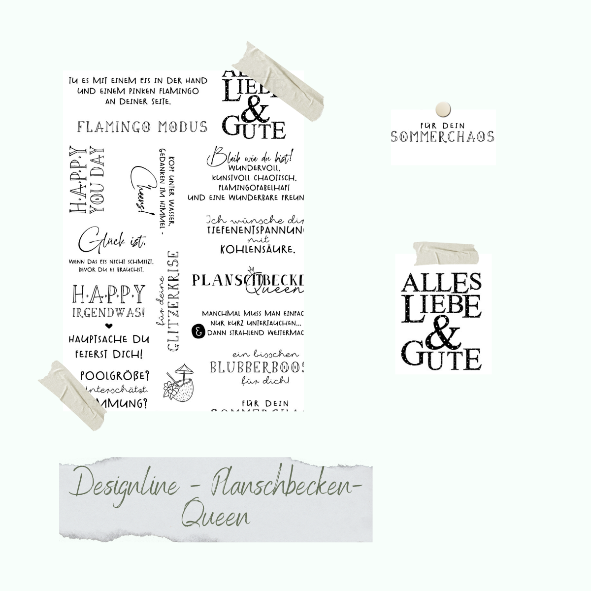 Stempelset - Designline - Planschbecken-Queen