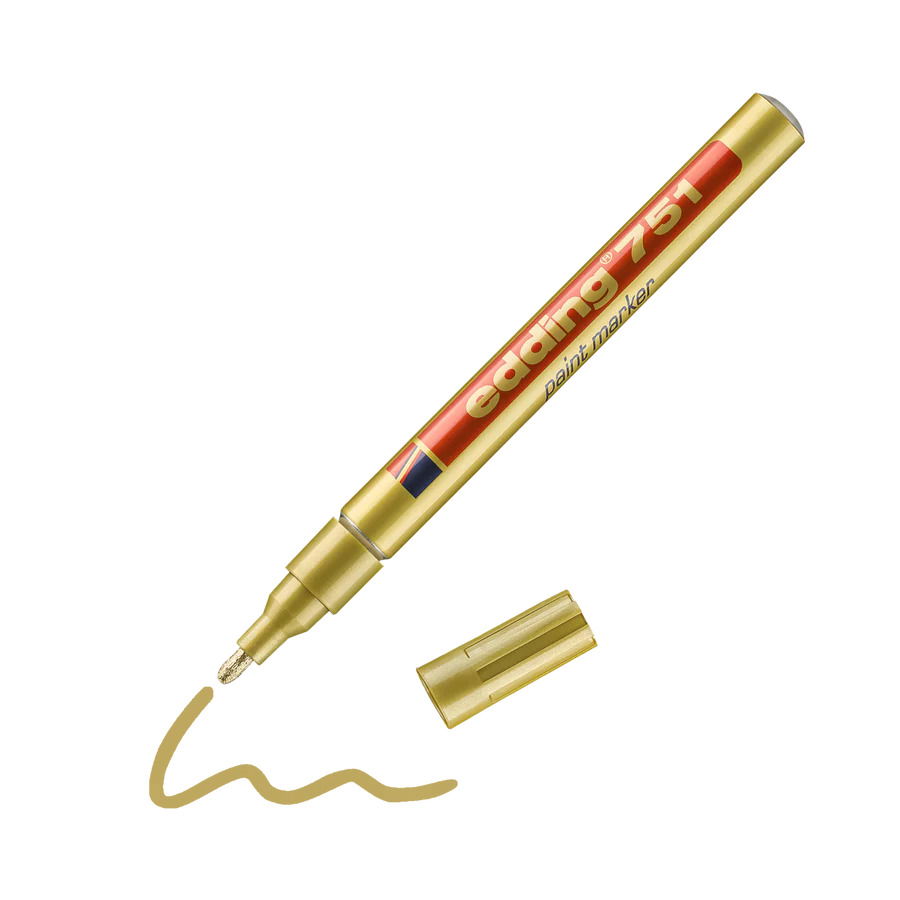 edding-751-053-gold-single-4004764498093-P01 Edding - Lackmarker - Gold - 1-2mm