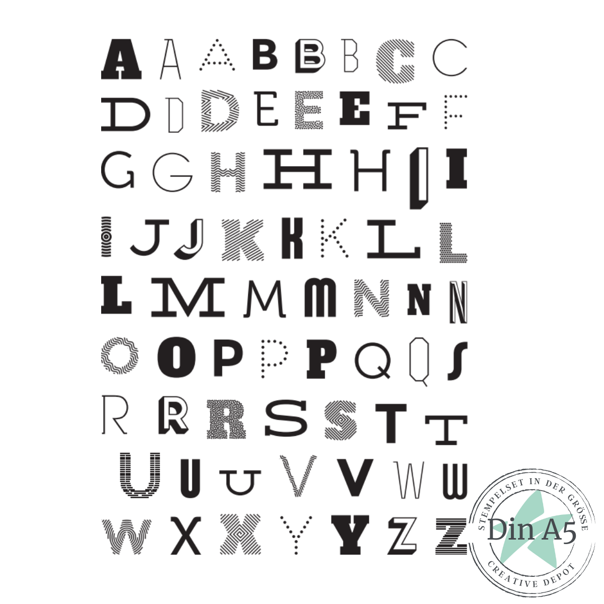 Stempelset - Mix it Alphabet 