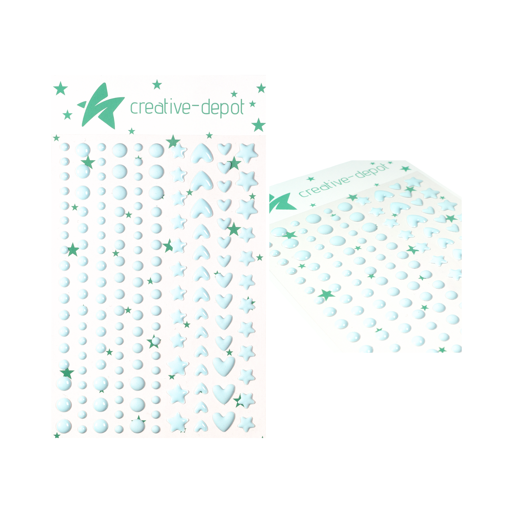 Enamel Dots - Baby Blau