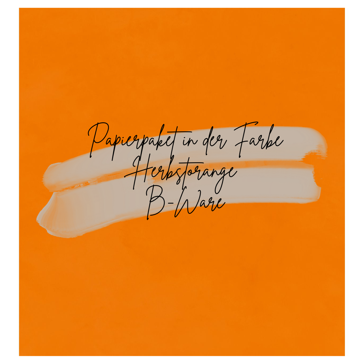 Aktionsartikel - Papierpaket - Basic - Herbstorange - 30 Bögen  - B-Ware