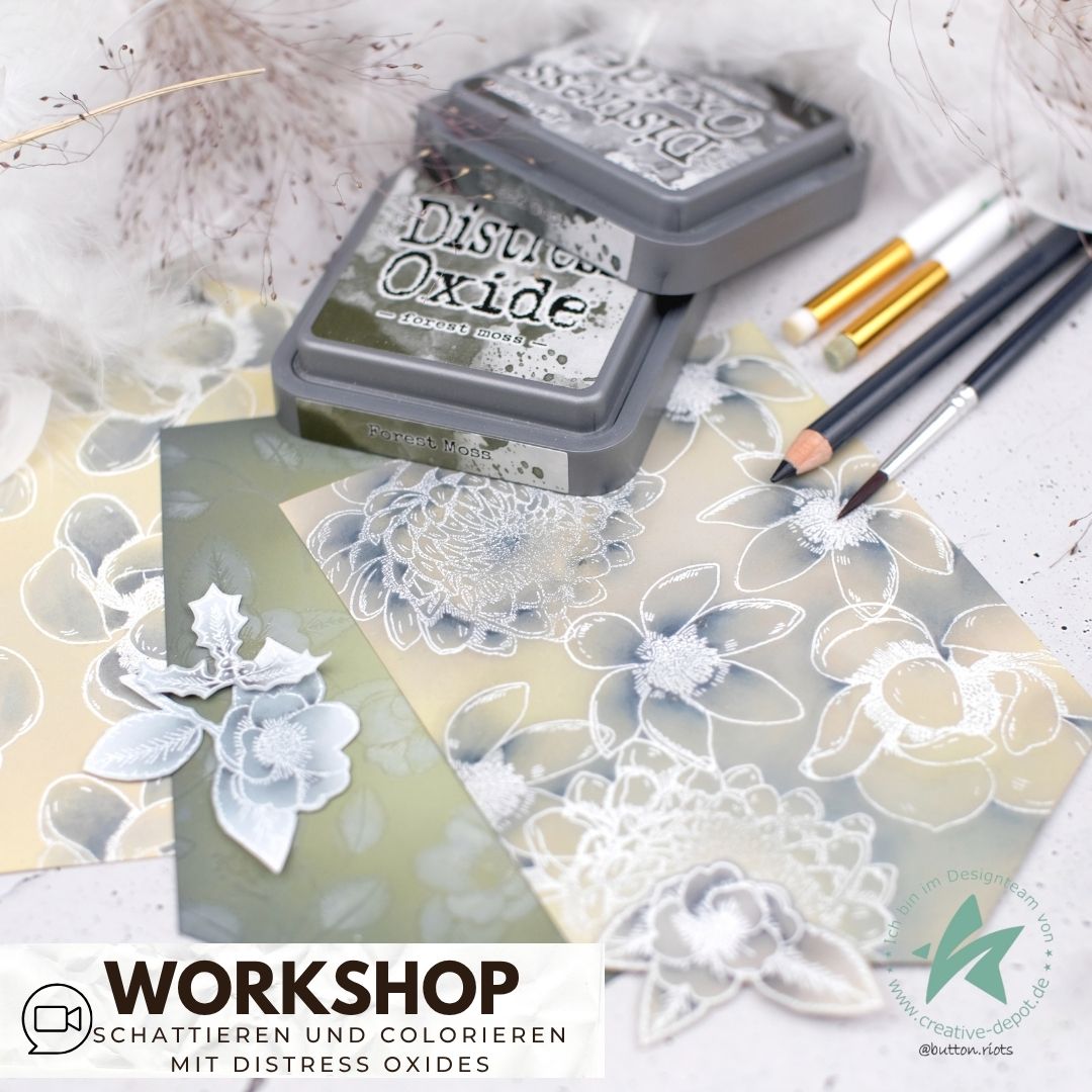 Zoom Workshop Schattieren und Colorieren mit Distress Oxides am 30.09.2026