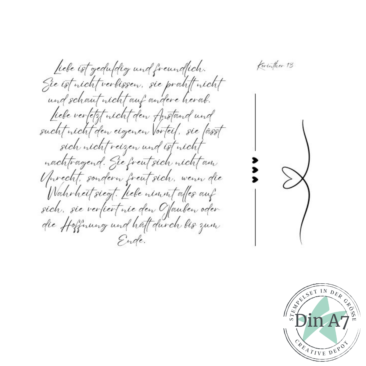 Stempelset - Goodie - Hintergrund - Liebe