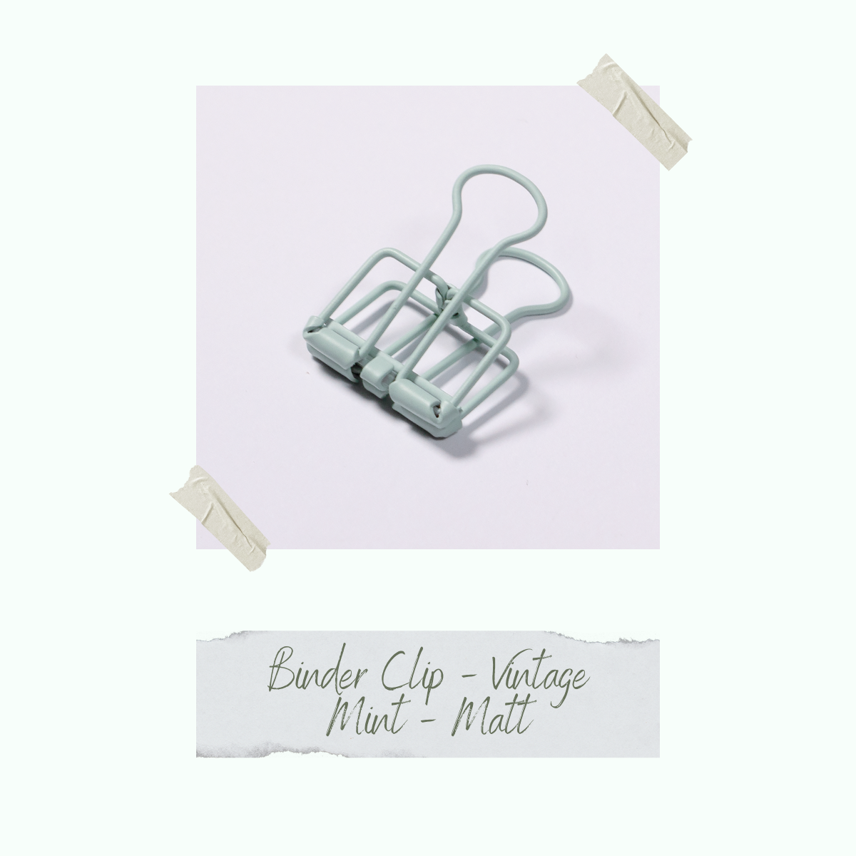CD-ZB-031_Binder-Clip-Vintage-Mint-Matt-einzeln
