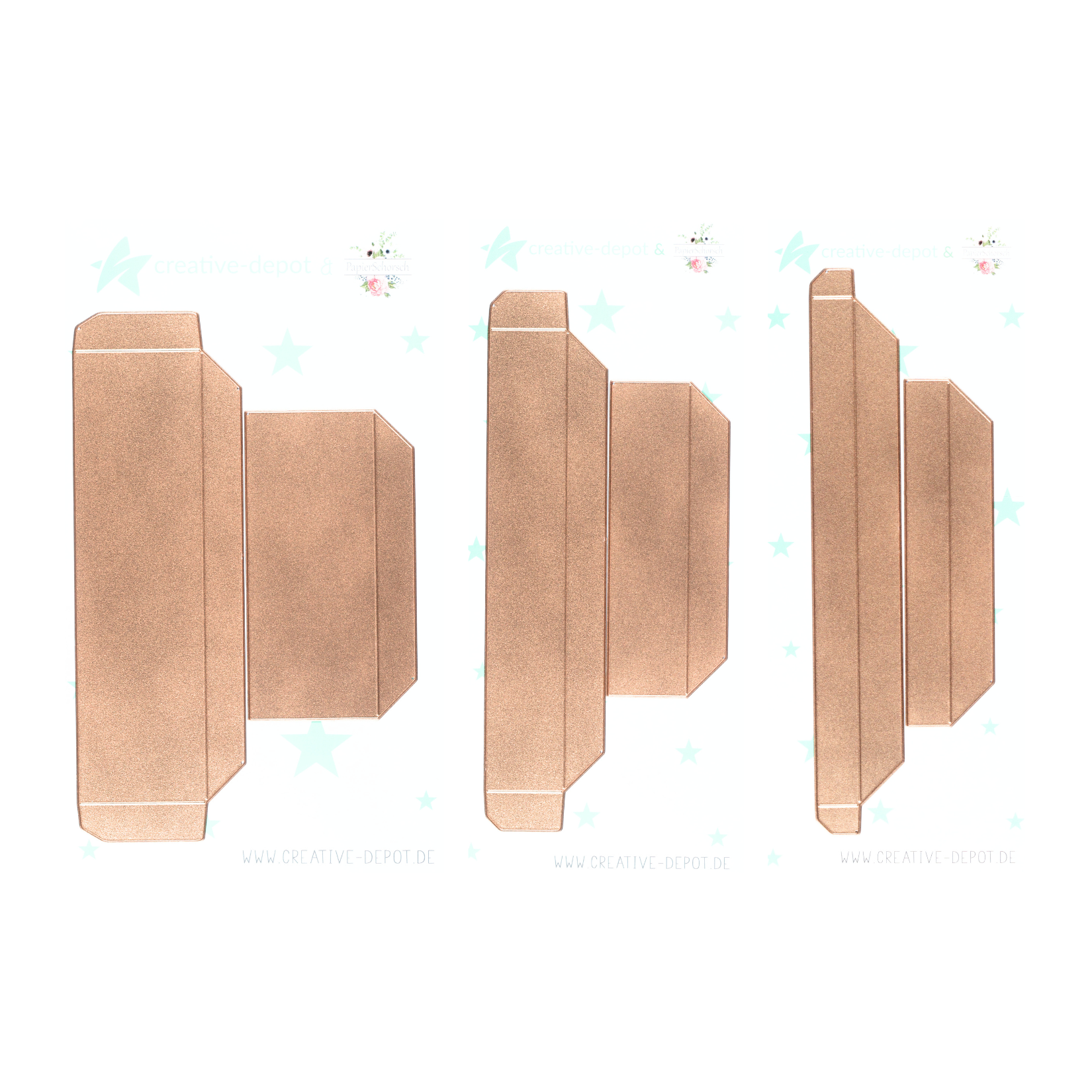 Bundle - Basic - Designline - Basic - Set - Umschlag - B6 - Add On Boxbausatz - 1,5 cm, 3,0 cm  & 5,0 cm