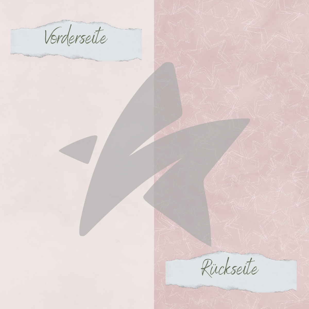 CD-BP-094 Papel de diseño - Basic - Blush - Doodle Sterne + Uni hell - Impreso por las dos caras