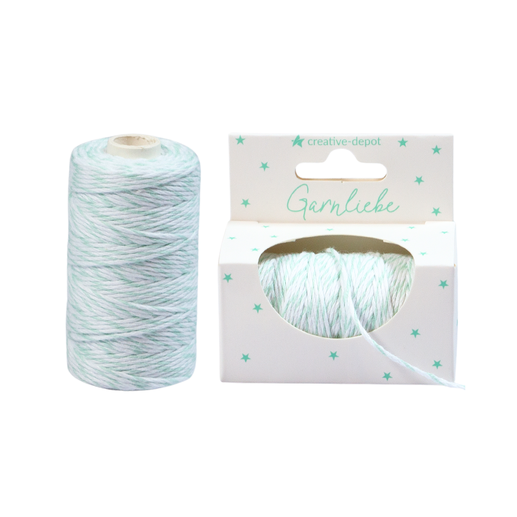 Baker Twine - Weiß & Vintage-Mint - Garnliebe
