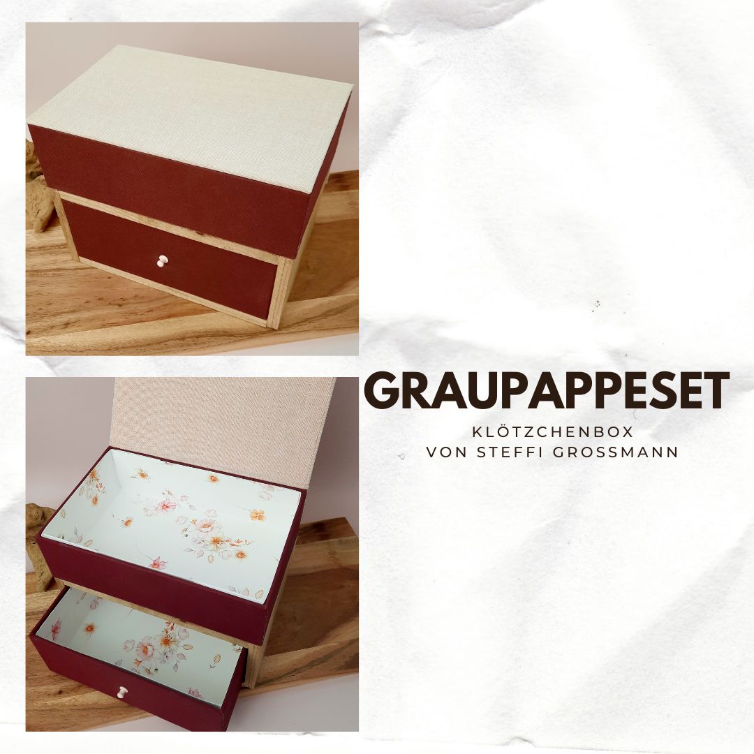 Graupappe Set Steffis Klötzchenbox