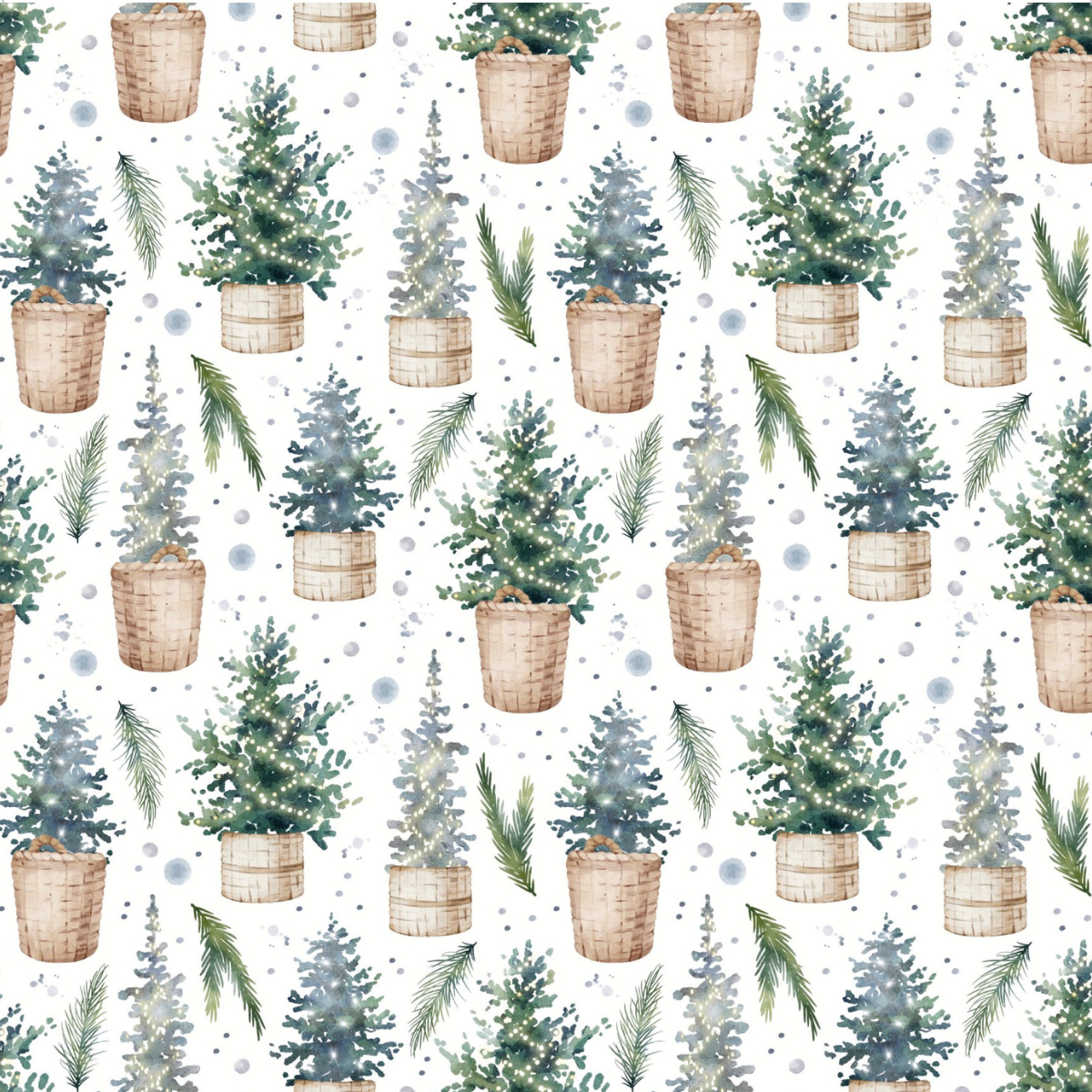 CD-DP-781 Designpapier - Beleuchtete Bäumchen