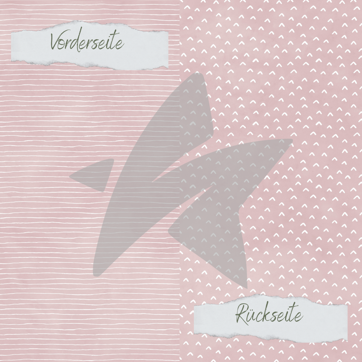 CD-BP-004-Basic-Blush-Doodle-D-cher-Streifen Designpapier - Basic - Blush - Doodle Dächer + Streifen - Doppelseitig bedruckt