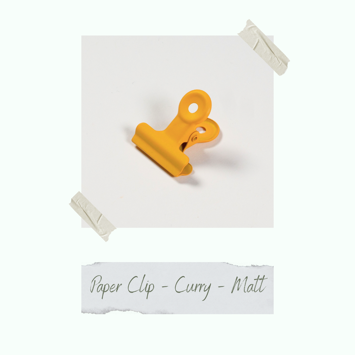 CD-ZB-106_Paper-Clip-Curry-Matt Paper Clip - Curry - 2,5 x 2,2 cm