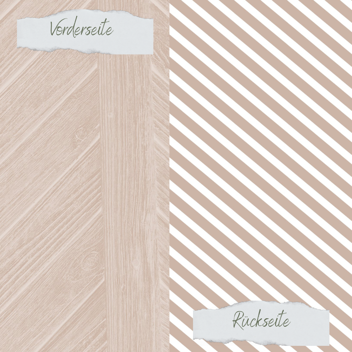 Designpapier - Scrapliebe - Dezembertagebuch - Streifen - Latte - Doppelseitig bedruckt
