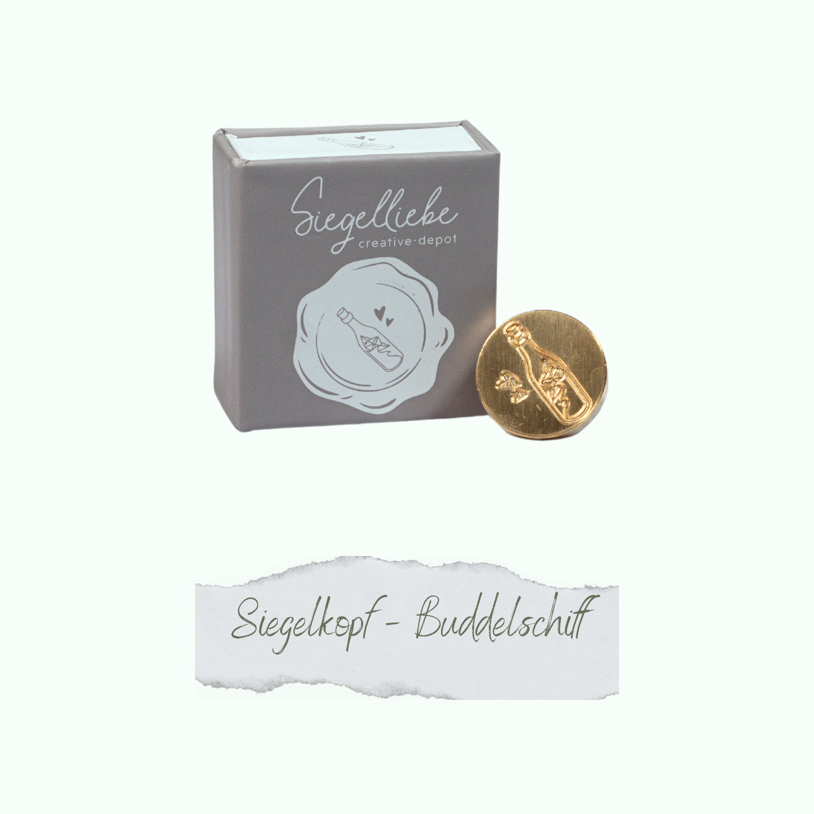 Siegelkopf - Designline - Buddelschiff - Siegelliebe