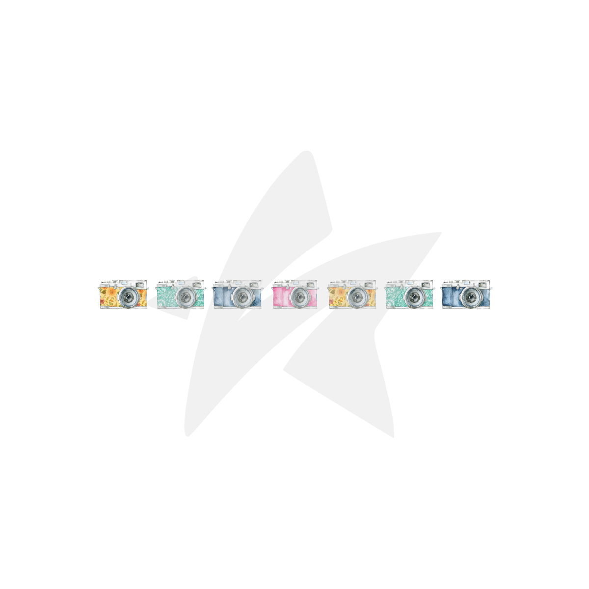 Pocket-Camara Washi Tape - Kleine Kameras - 2 cm