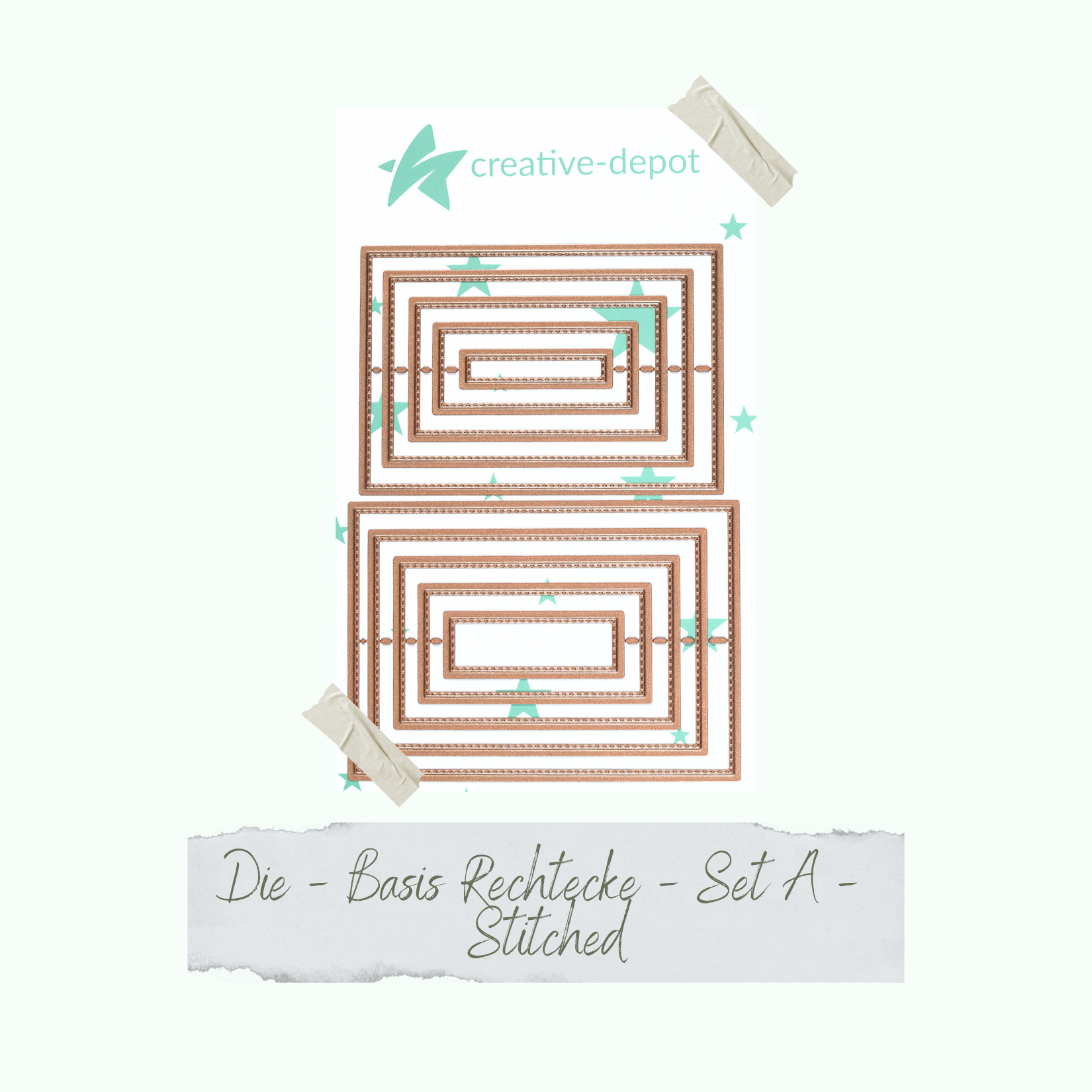 Die - Basic - Basis Rechtecke - Set A - Stitched