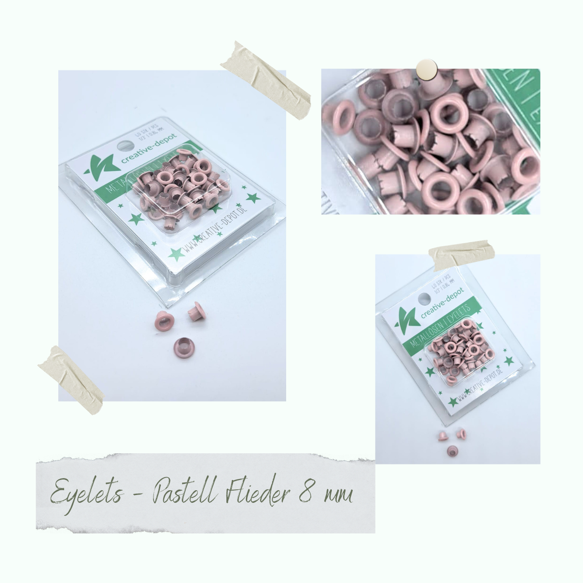 CD-EY-015 Eyelets - Pastell Flieder - 8mm