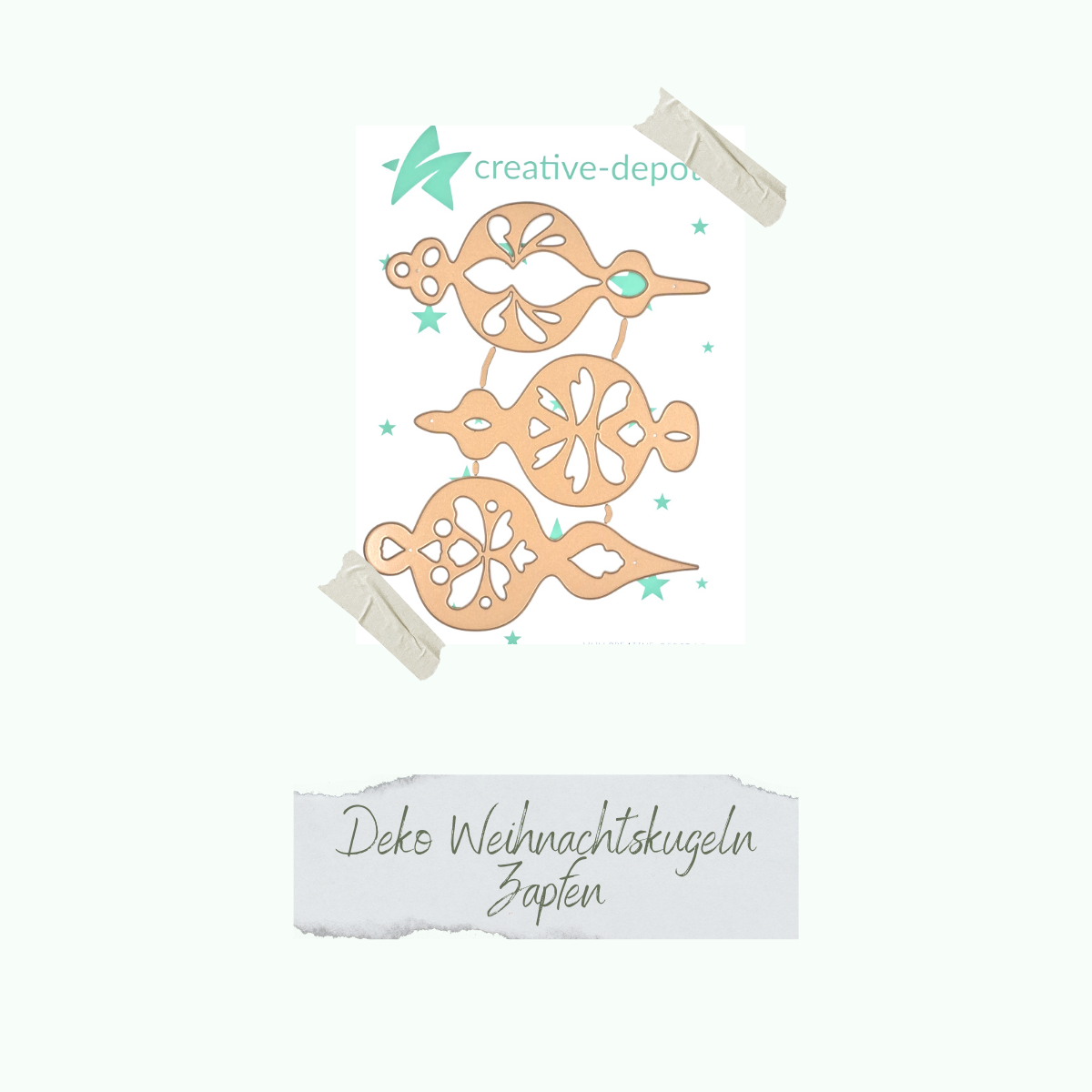 CD-Di-943 Die - Deko Weihnachtskugeln - Zapfen