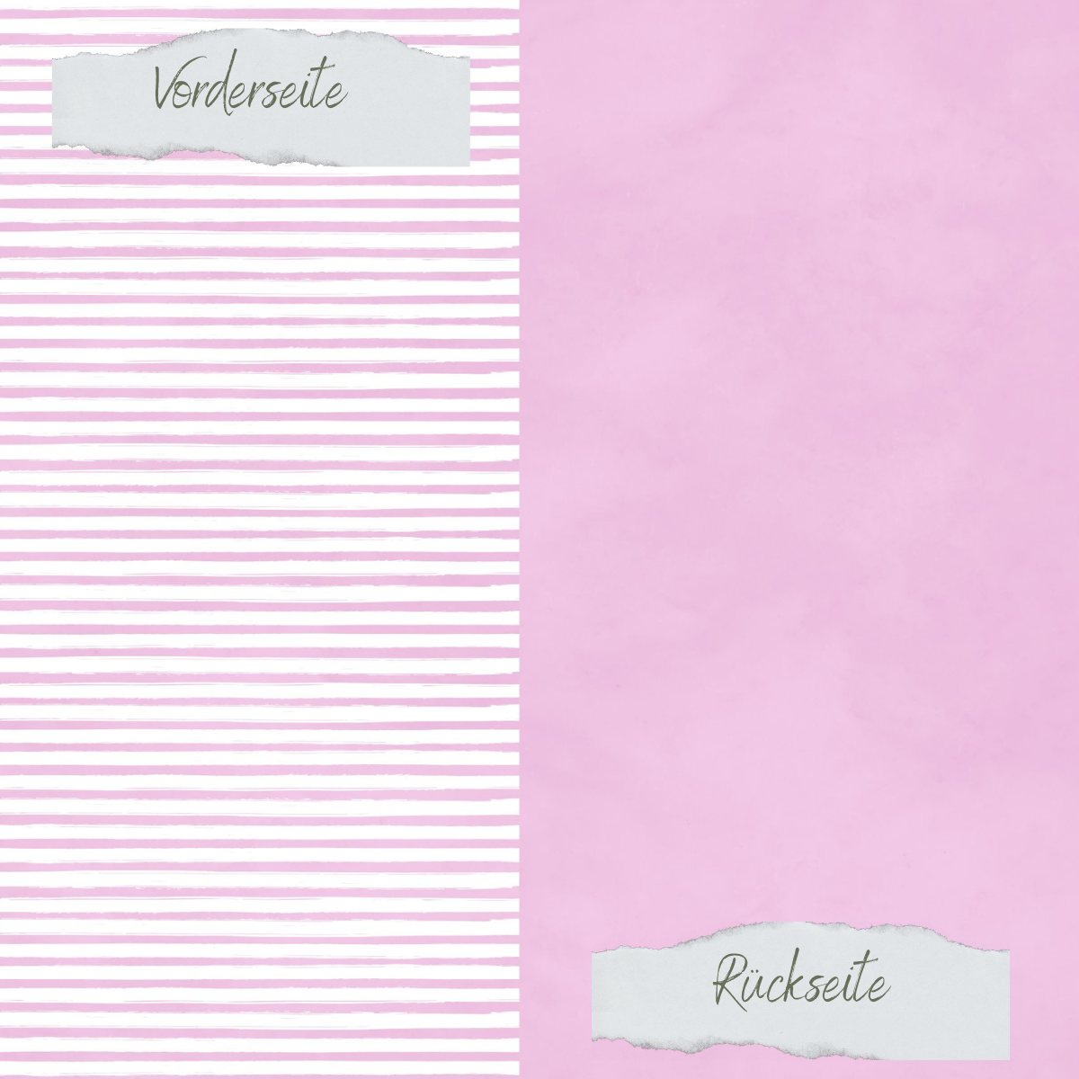 Papel de diseño - Basic - Hortensienliebe - Streifen + Uni - Doppelseitig bedruckt  Papel de diseño - Basic - Hortensienliebe - Streifen + Uni - Doppelseitig bedruckt