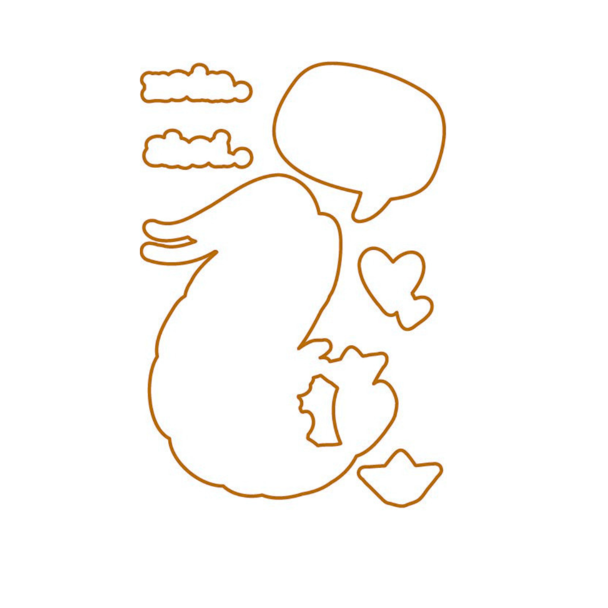 Die - Garnele - Outline