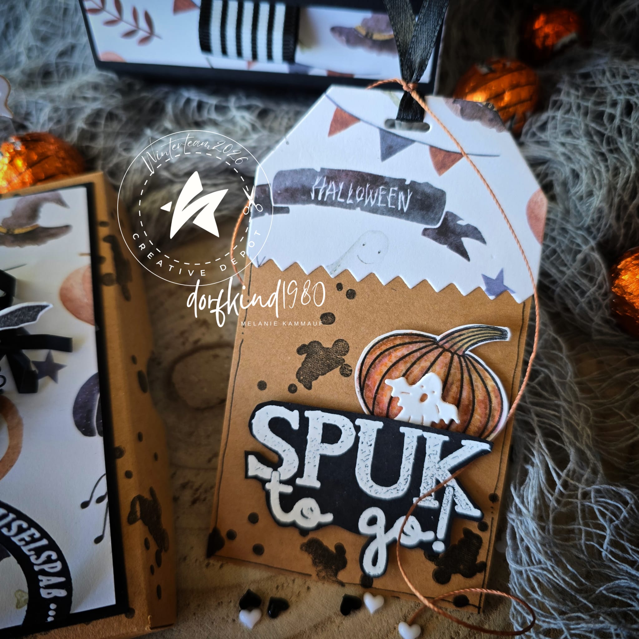 Designpapier - Boo Halloween - Nur noch solange der Vorrat reicht