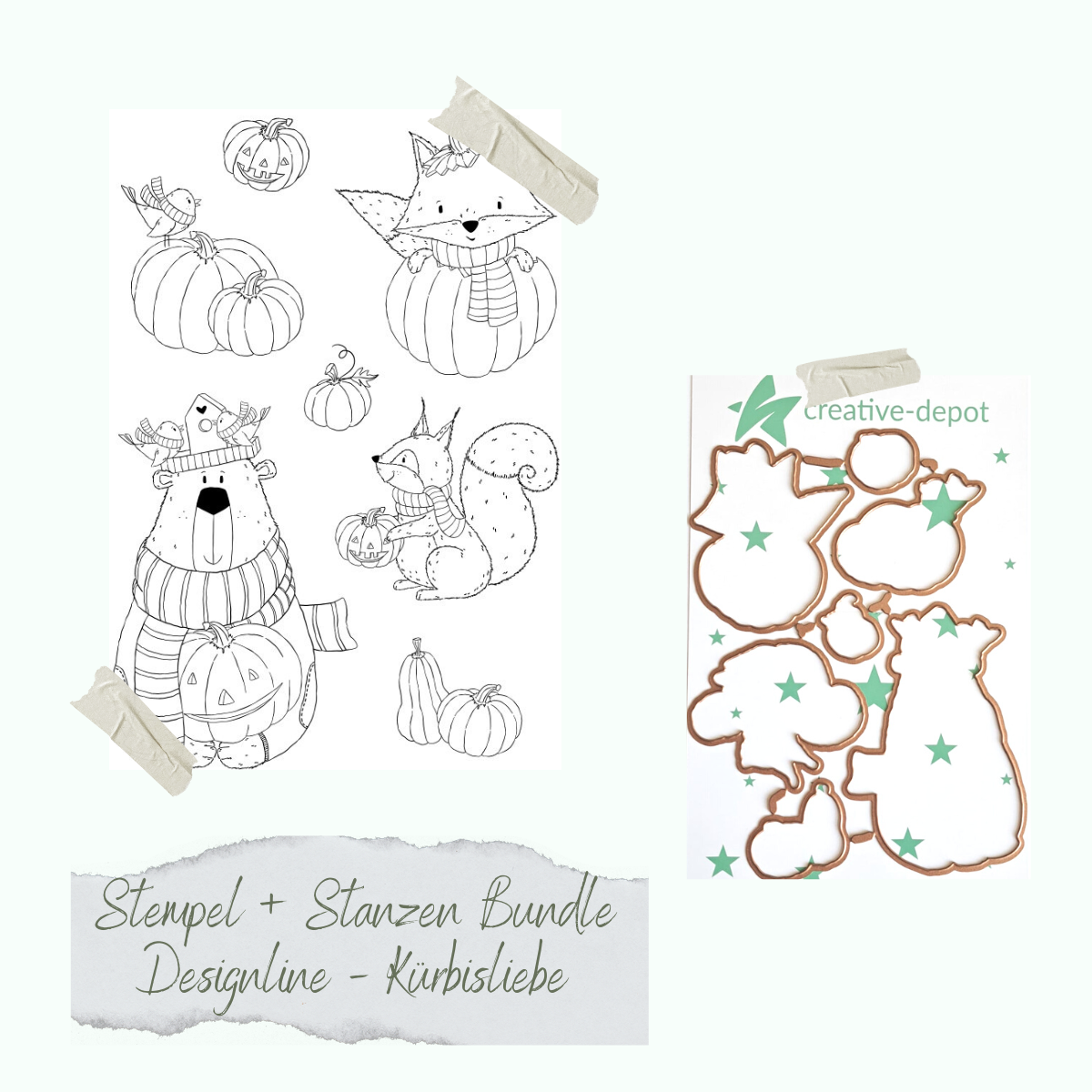 Bundle - Designline - Kürbisliebe - Stempelset & Stanzen