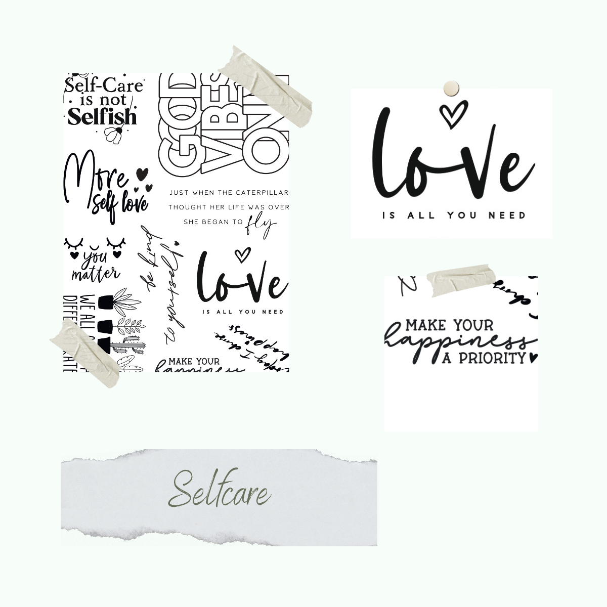 CD-Stt-1091-Selfcare Set de Sello - Selfcare