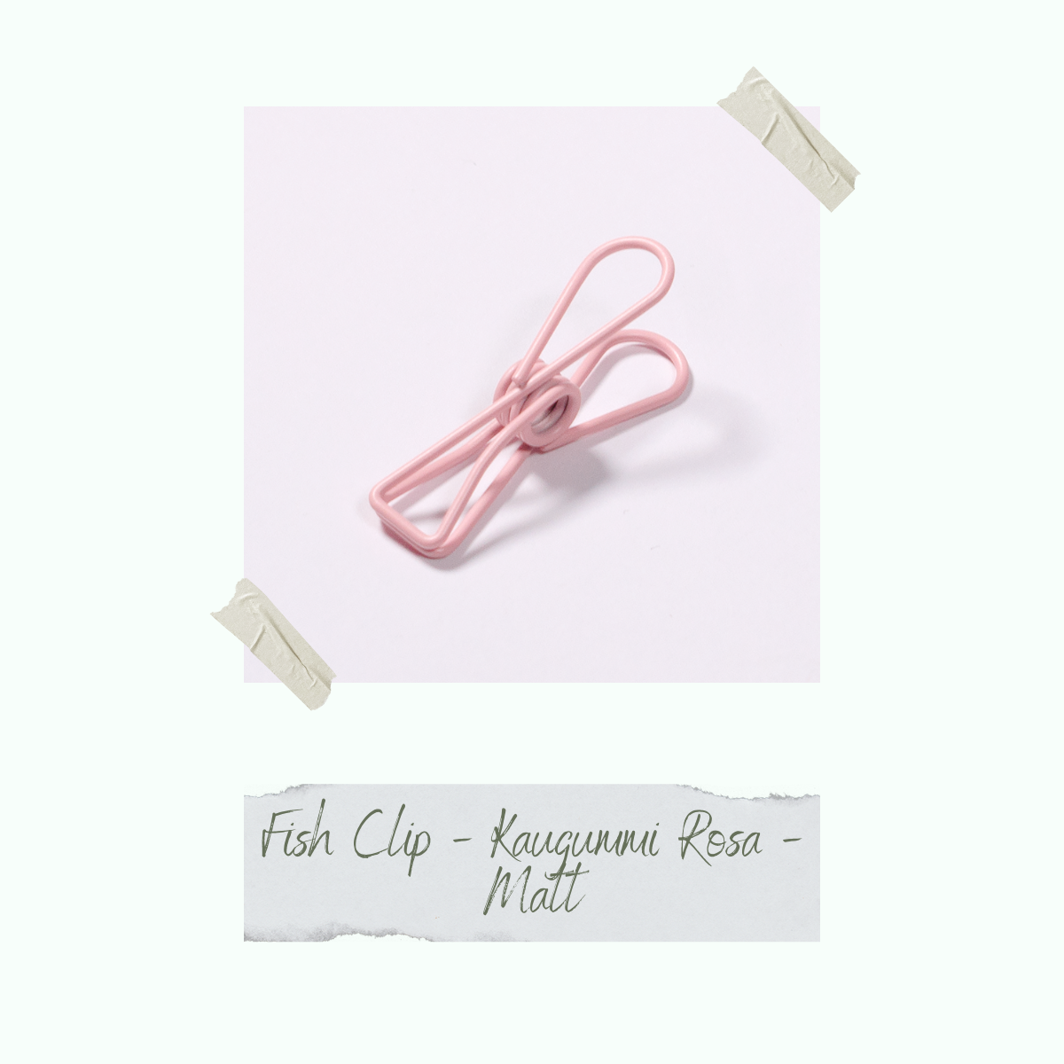 CD-ZB-041_Fish-Clip-Kaugummi-Rosa-Matt-einzeln Fish Clip - Kaugummi Rosa - Matt