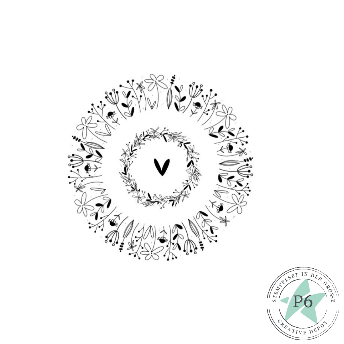 Stempelset - Blütenkreis