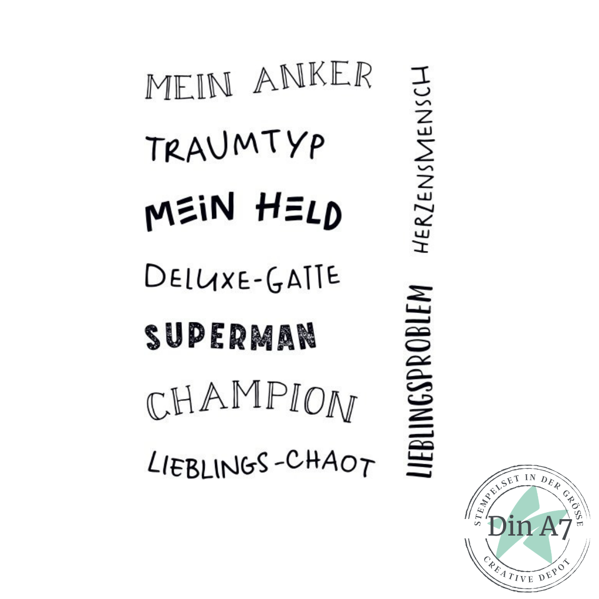 Stempelset - Lieblingschaot