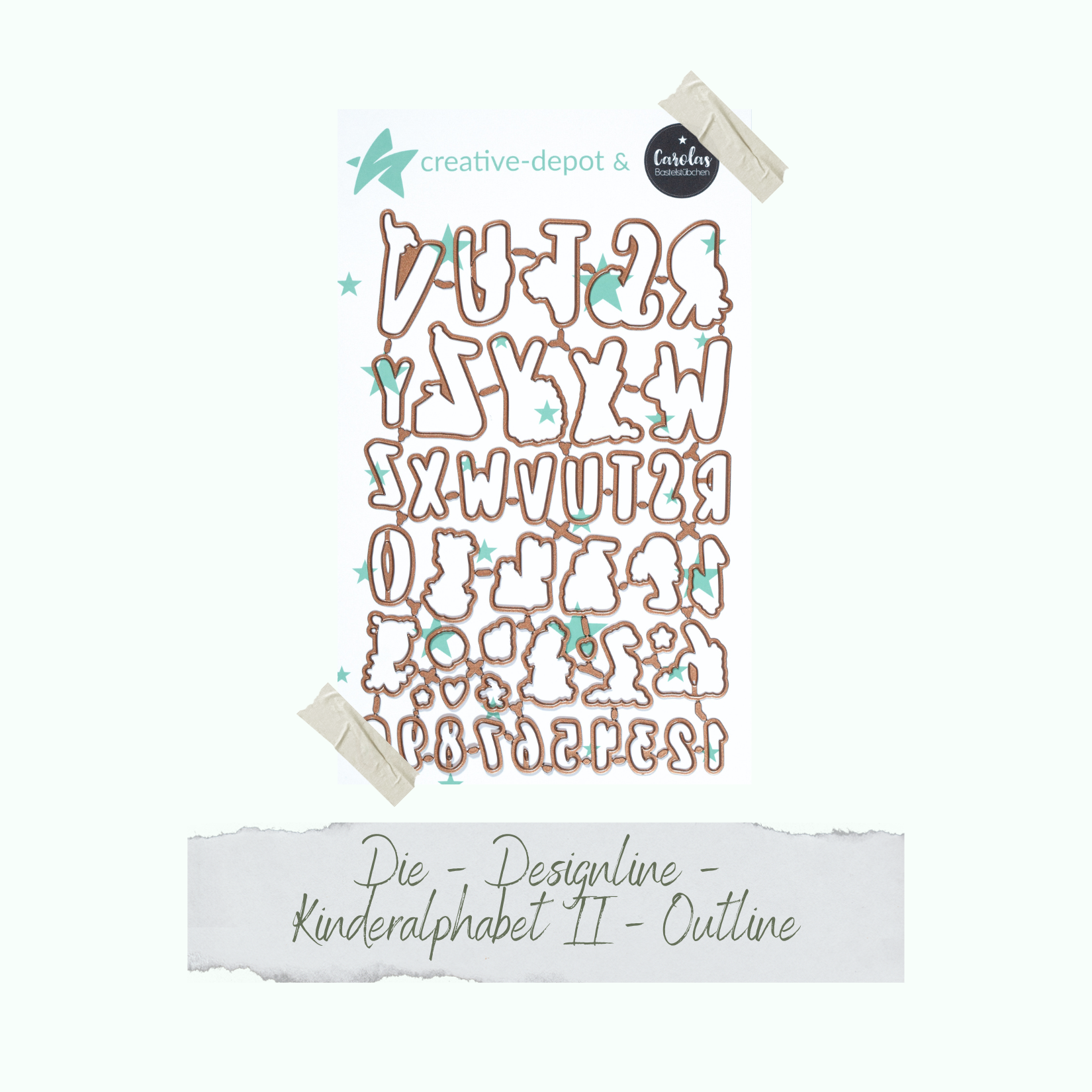 Die - Designline - Kinderalphabet II - Outline  Die - Designline - Kinderalphabet II - Outline
