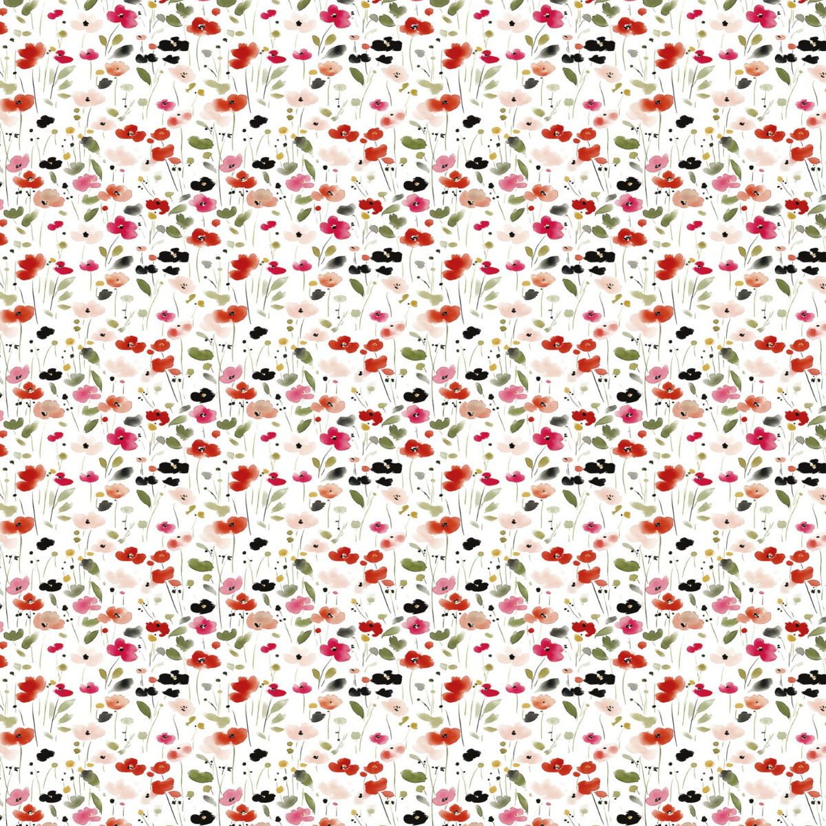 Designpapier - Buntes Blumenfeld