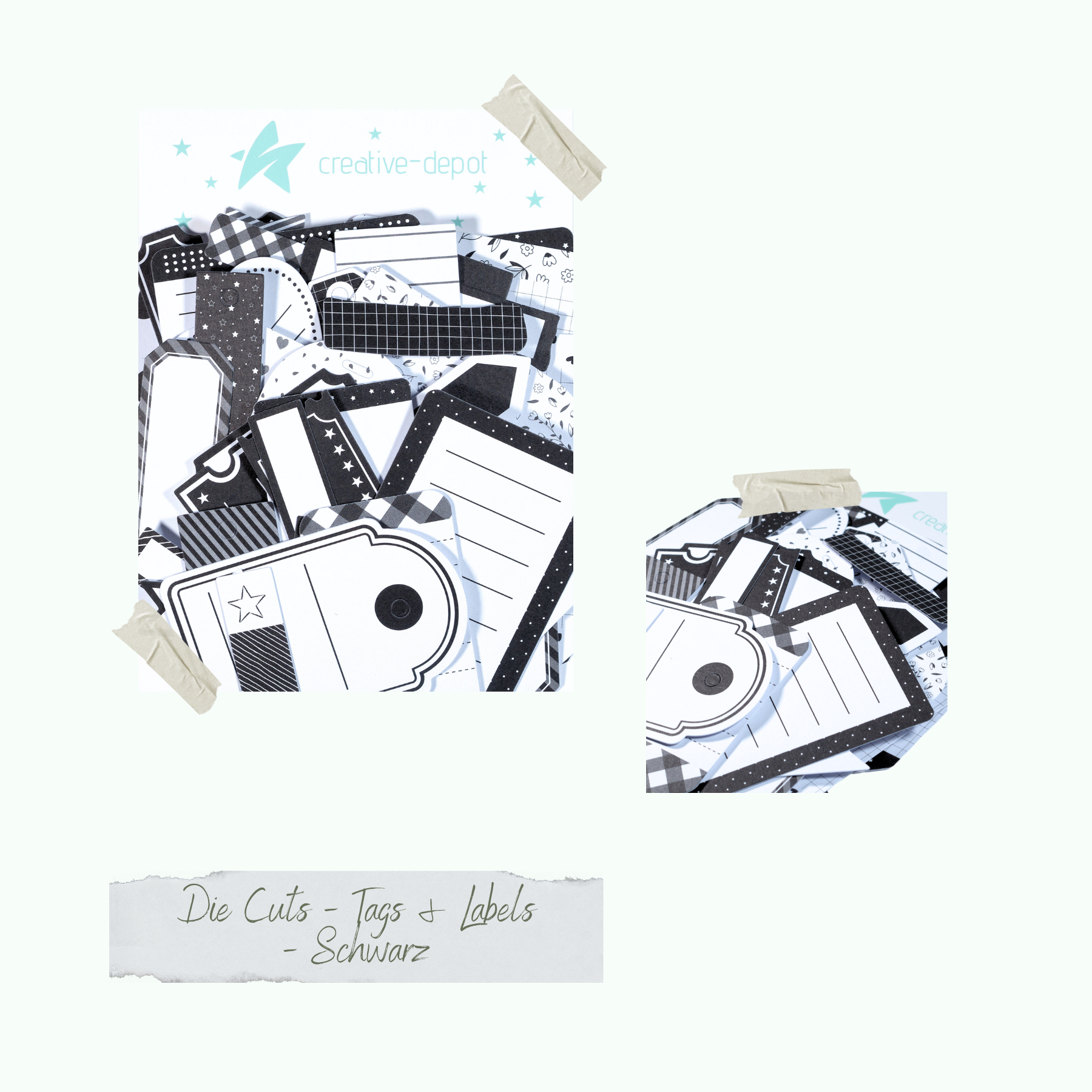 Die Cuts - Tags & Labels - Schwarz Die Cuts - Tags & Labels - Schwarz