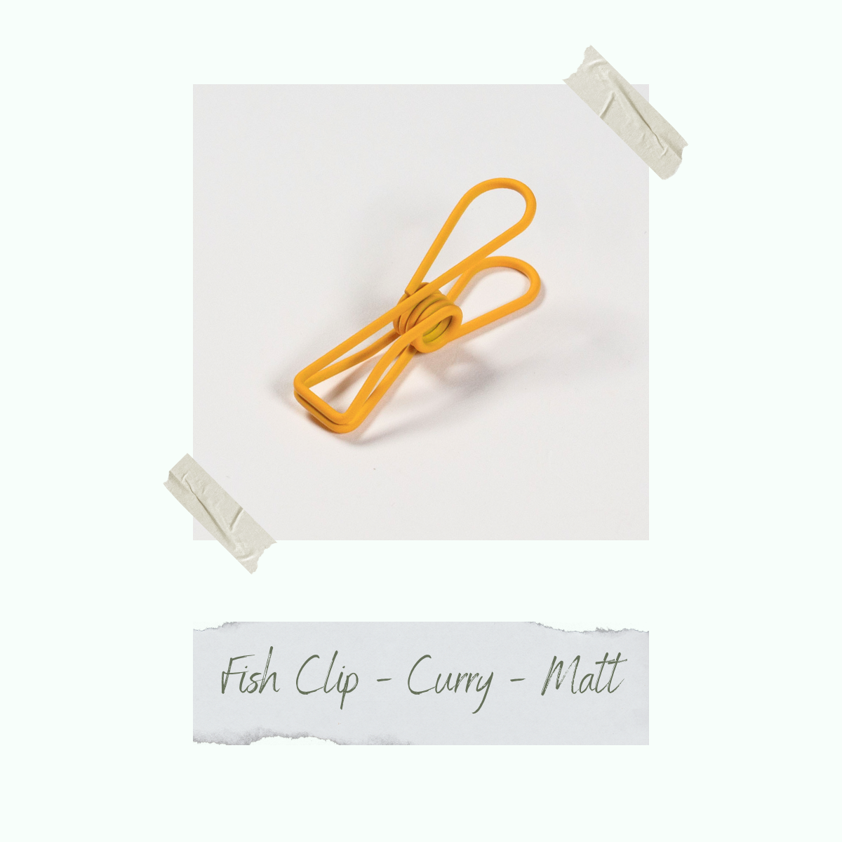 CD-ZB-093_Fish-Clip-Curry-Matt Fish Clip - Curry - 0,8 x 3,2 cm