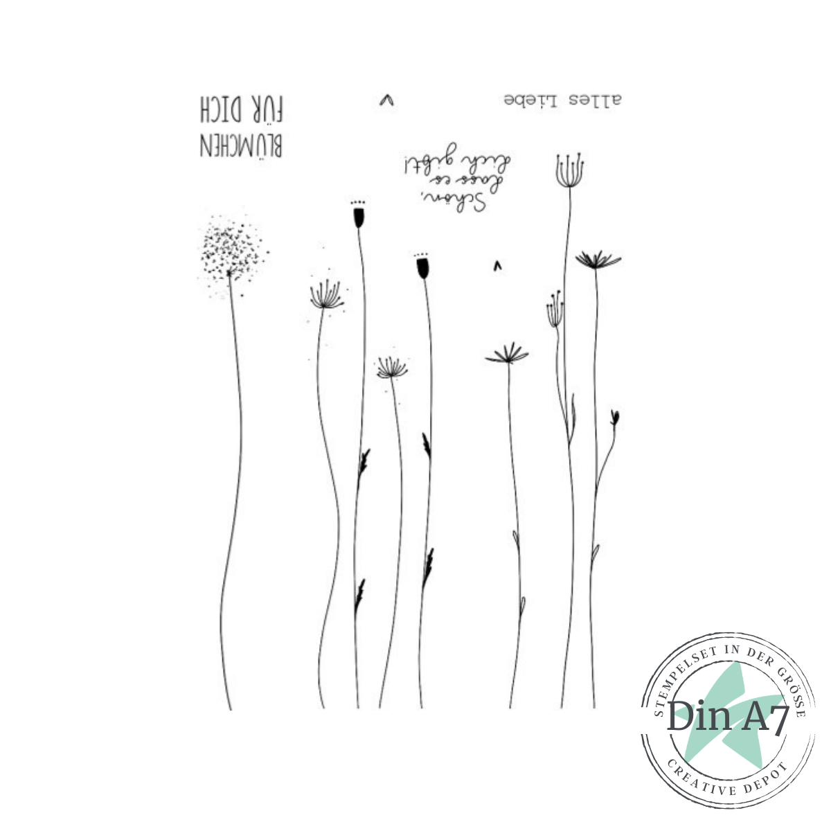 Stempelset - Blümchen für dich 