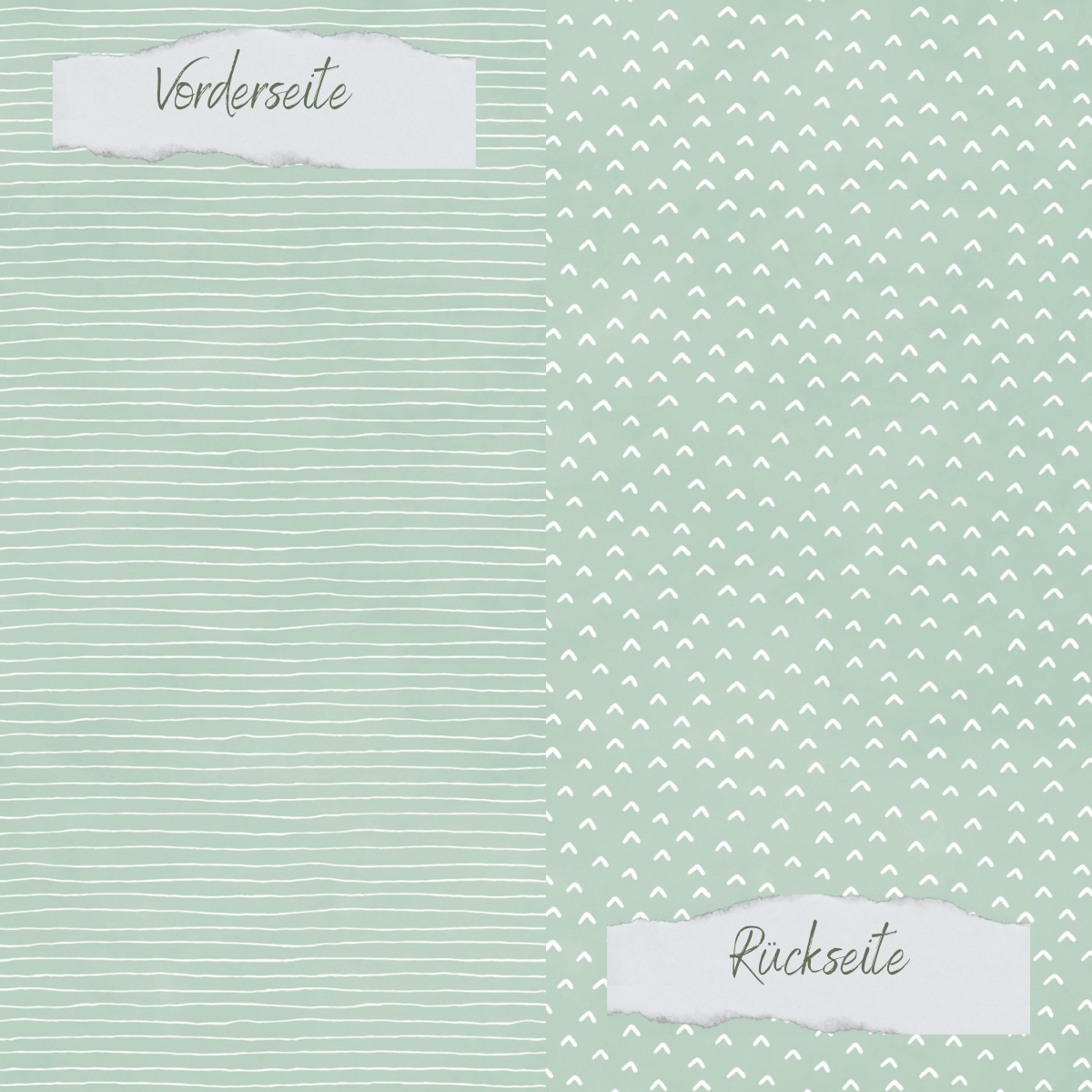 Papel de diseño - Basic - Vintage Mint - Doodle Dächer + Streifen - Doppelseitig bedruckt Papel de diseño - Basic - Vintage Mint - Doodle Dächer + Streifen - Doppelseitig bedruckt