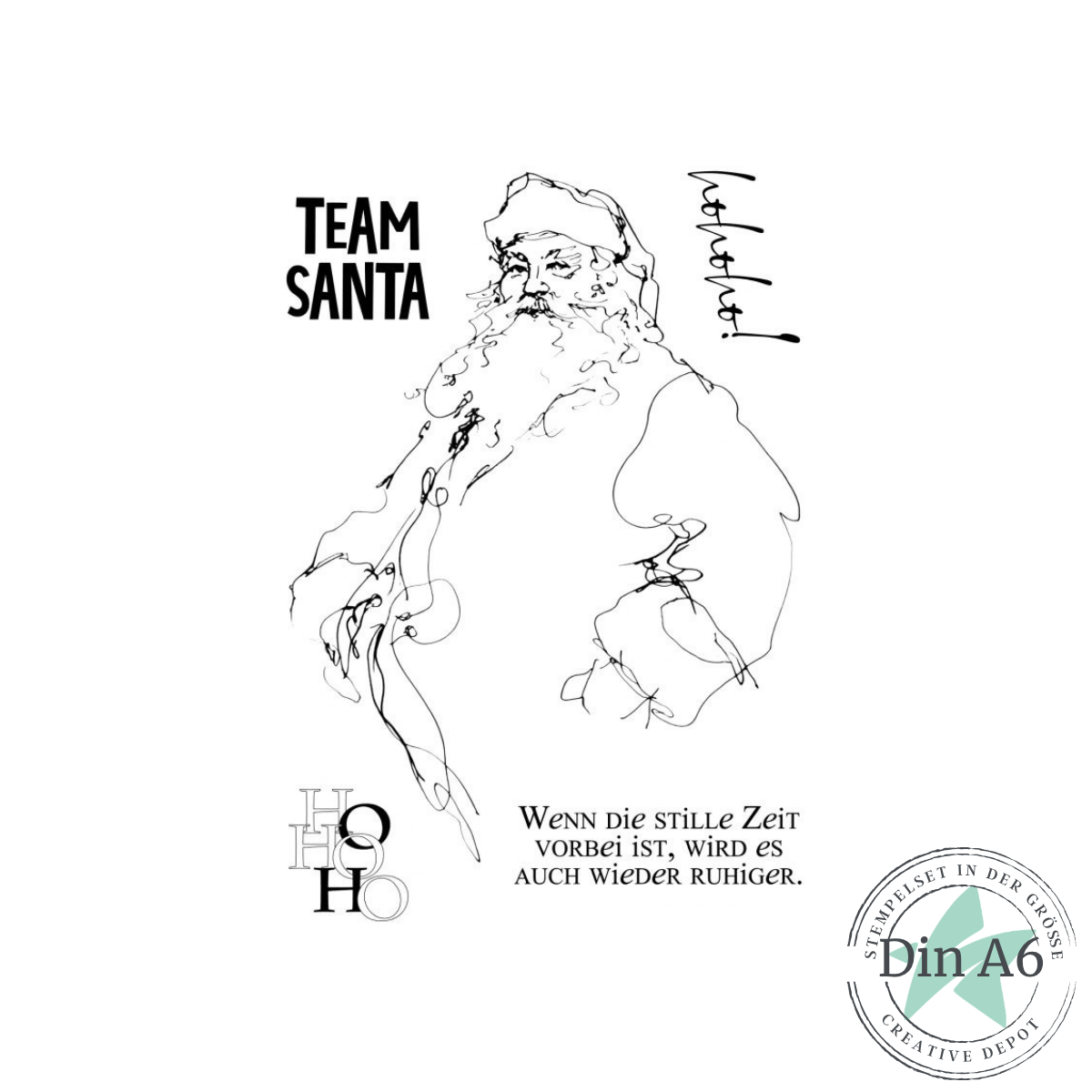 Stempelset - Santa