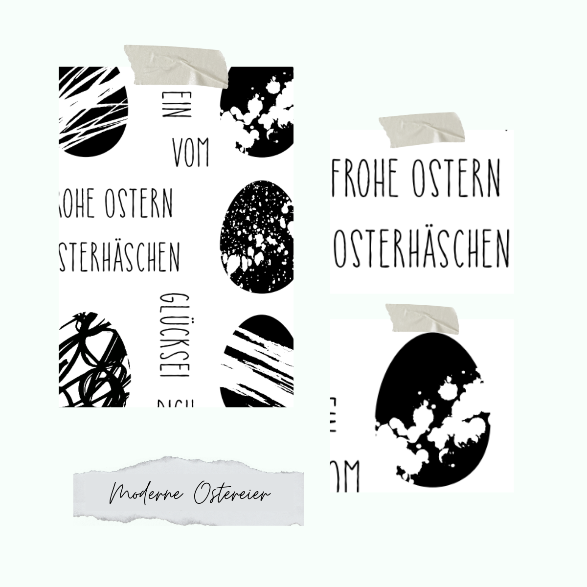 Moderne-Ostereier