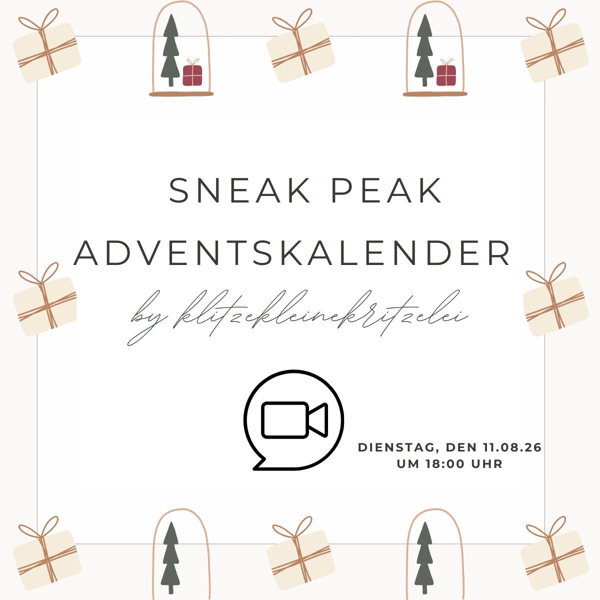 Zoom Ein Blick in den Adventskalender von Klitzekleine Kritzelei am 11.08.2026