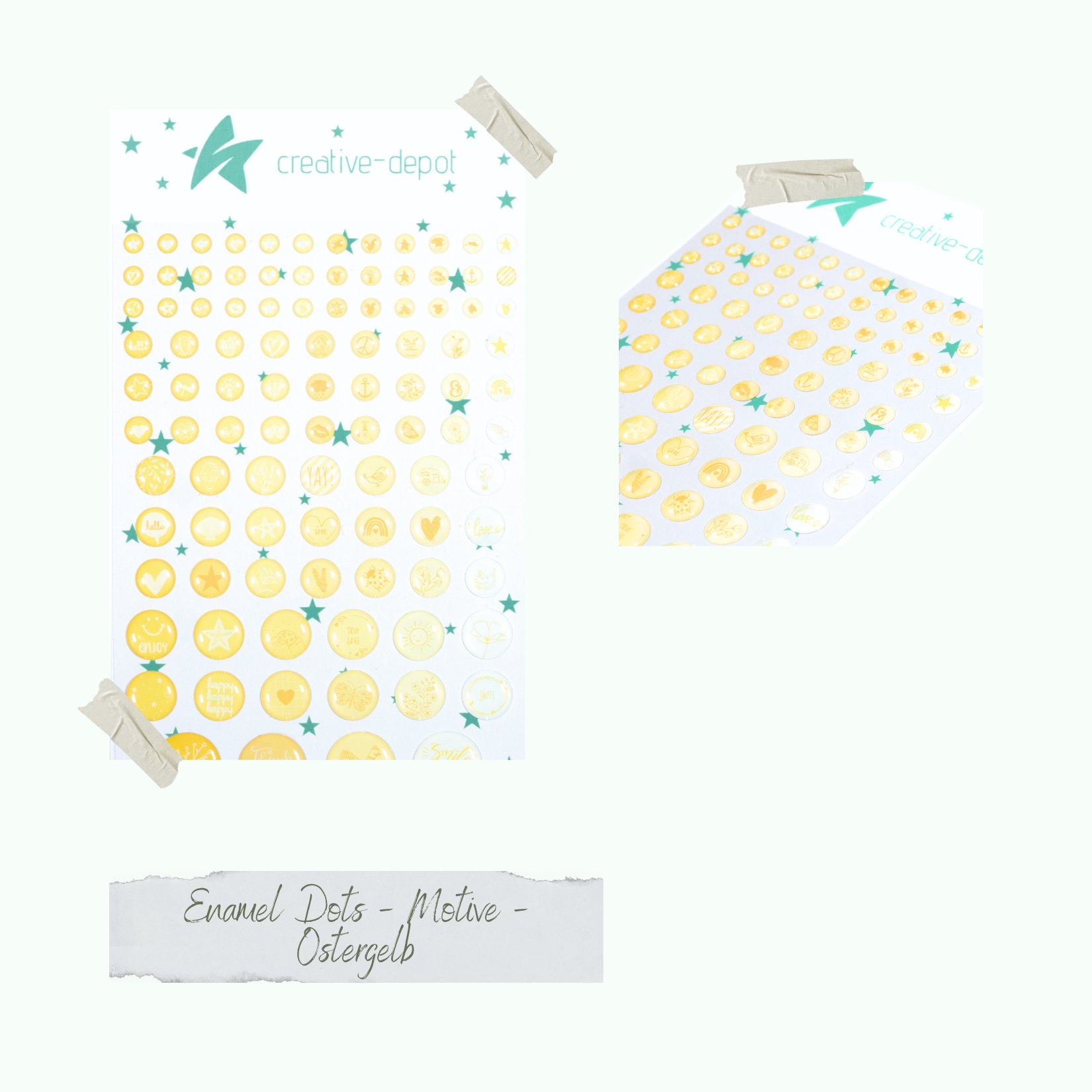 Enamel Dots - Motive - Ostergelb