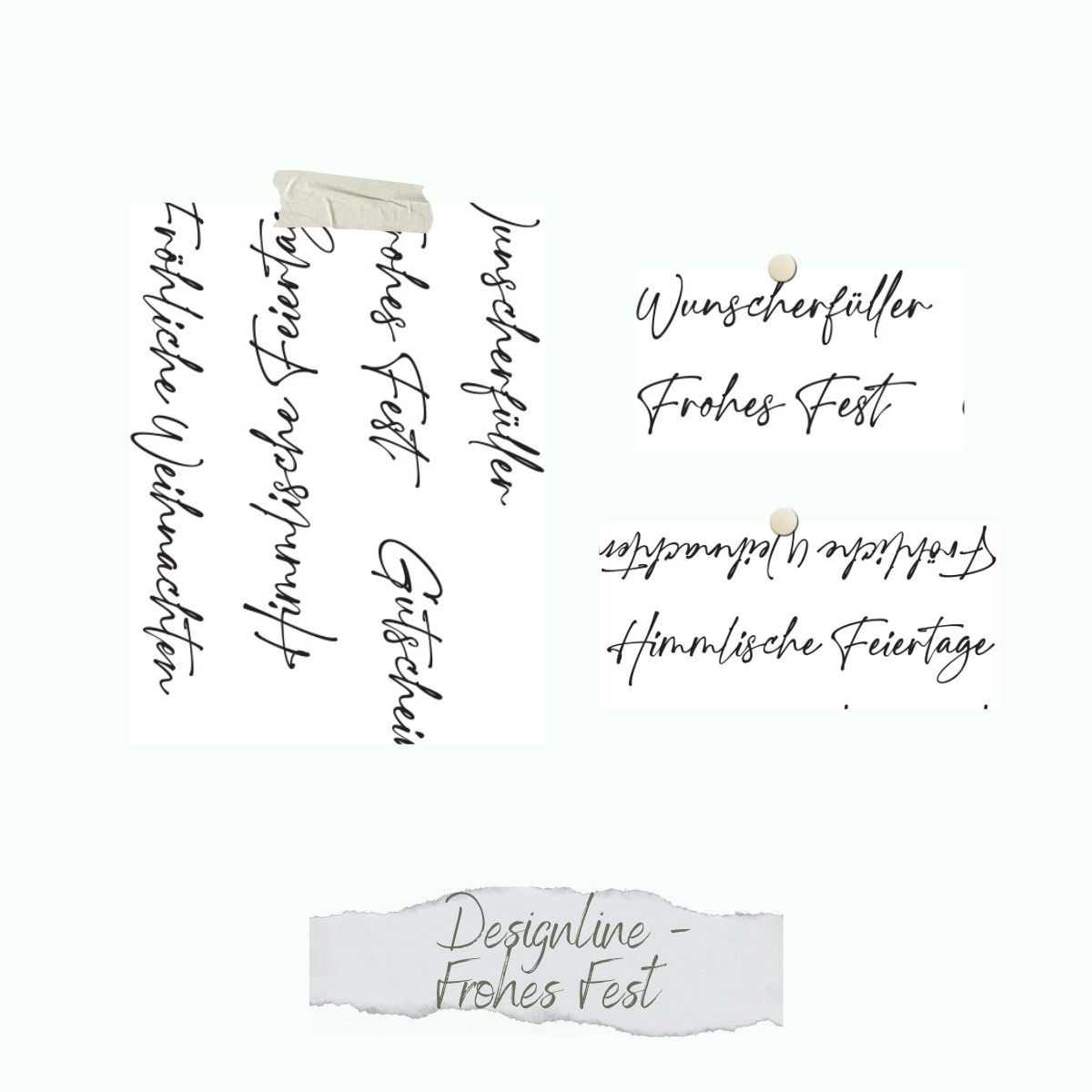 Stamp set - Designline - Frohes Fest