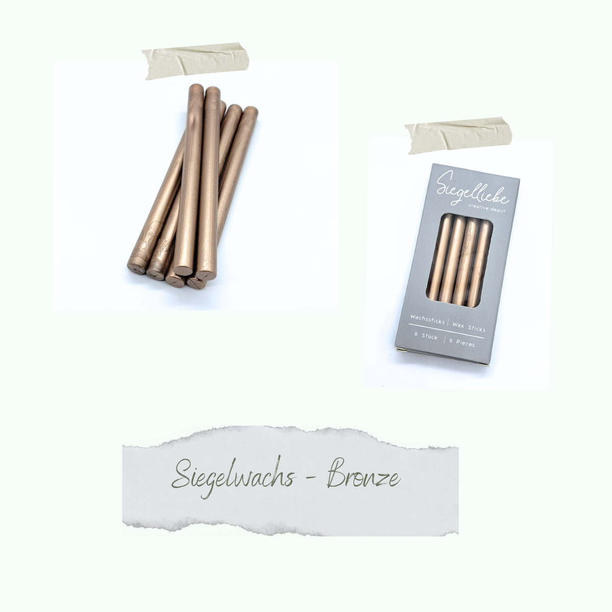 Wax sticks - Bronze - Siegelliebe