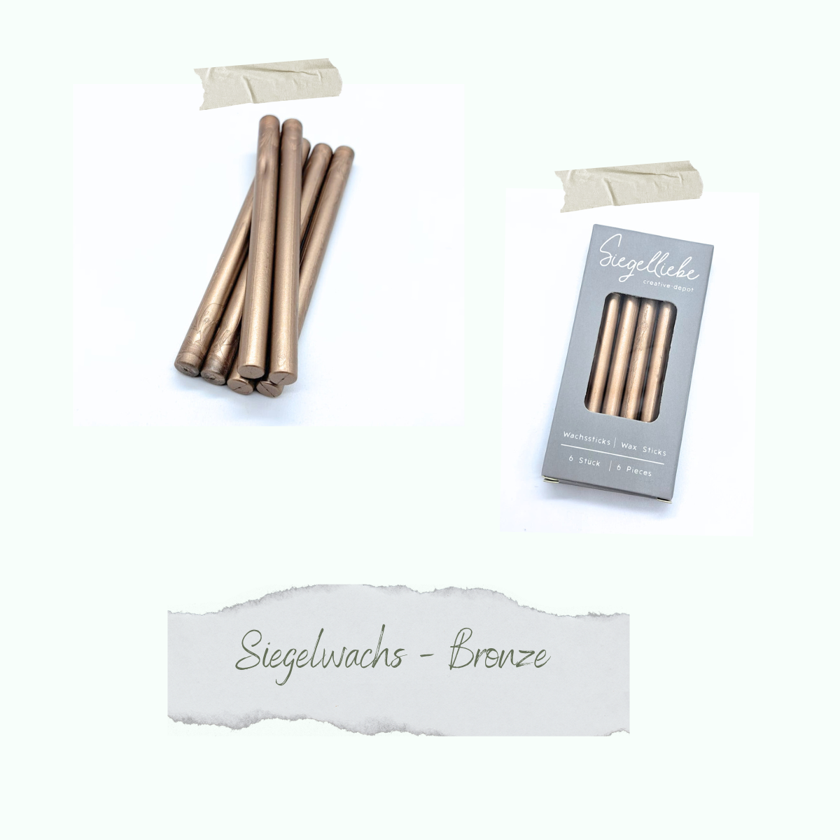 CD-SW-039 Barritas de cera - Bronze - Siegelliebe