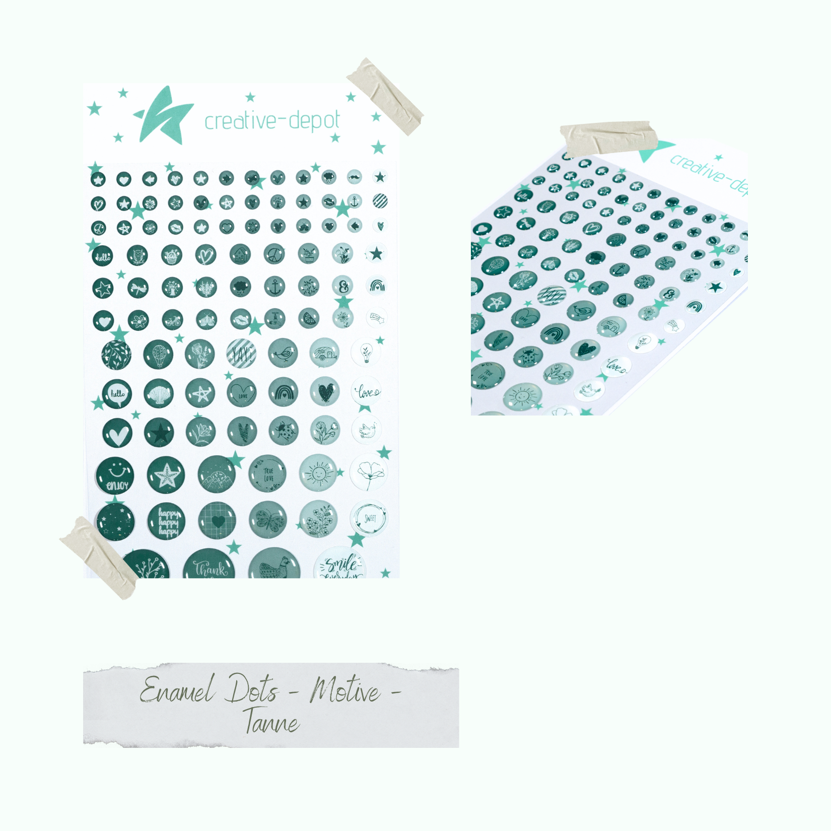 Enamel Dots - Motive - Tanne