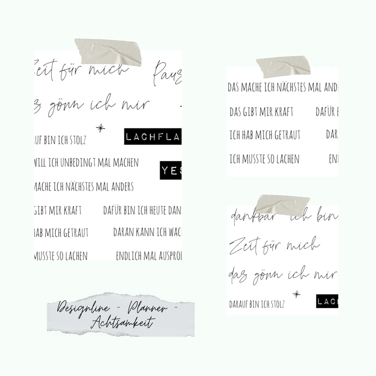 Stamp set - Designline - Planner - Achtsamkeit