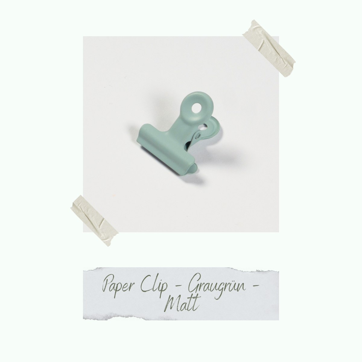 CD-ZB-108_Paper-Clip-Graugr-n-Matt Paper Clip - Graugrün