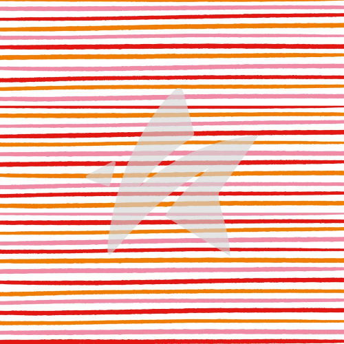 Designline-Kisses-Bunt-gestreift Papier à dessin - Designline - Kisses - Rayures multicolores